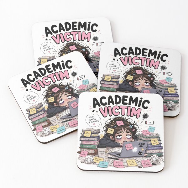 Item preview, Academic Victim Funny Student Meme Sticke designed and sold by Sticker Sprout.