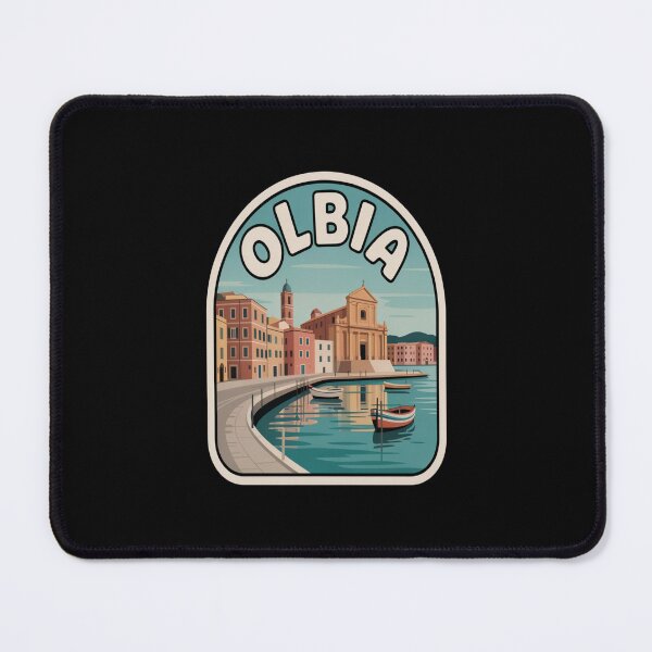 Item preview, Olbia Retro Sticker – Sardinia Italy Vintage Coastal Travel Art designed and sold by stickercuffs.