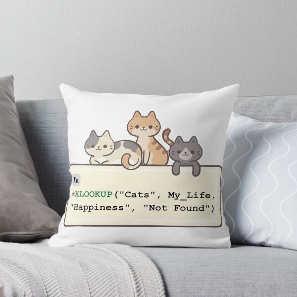 Item preview, XLOOKUP My Life for Happiness - Funny Data Analyst & Cat Mom/Dad Design. designed and sold by spreadsheetcafe.