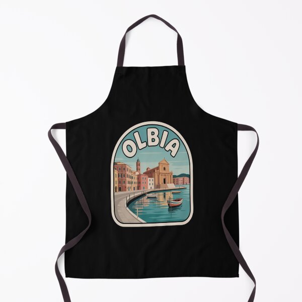 Item preview, Olbia Retro Sticker – Sardinia Italy Vintage Coastal Travel Art designed and sold by stickercuffs.