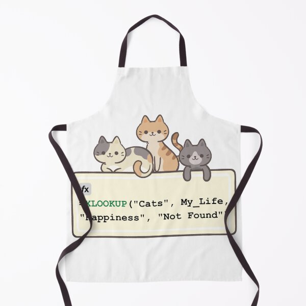Item preview, XLOOKUP My Life for Happiness - Funny Data Analyst & Cat Mom/Dad Design. designed and sold by spreadsheetcafe.