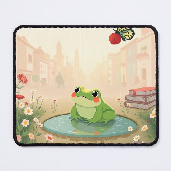 Item preview, Cozy Frog Puddle With Book designed and sold by Faeblehoarder.