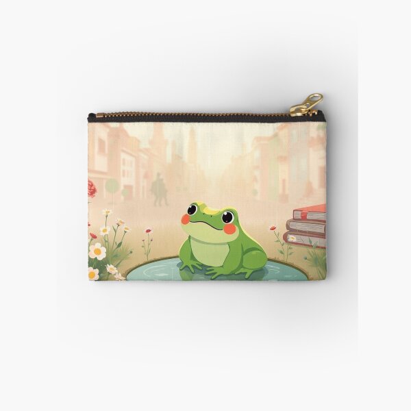 Item preview, Cozy Frog Puddle With Book designed and sold by Faeblehoarder.