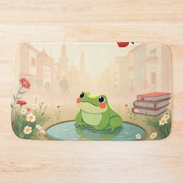 Item preview, Cozy Frog Puddle With Book designed and sold by Faeblehoarder.