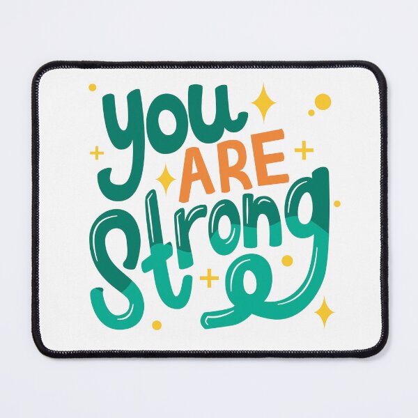 Item preview, You Are Strong Motivational Positive Affirmation Mental Health Gift designed and sold by designcolossal.
