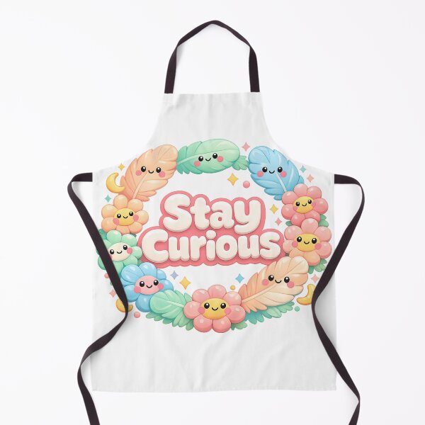 Item preview, Stay Curious Kawaii Floral Wreath | Pastel Soft Girl Positivity Aesthetic designed and sold by Dulxoz.