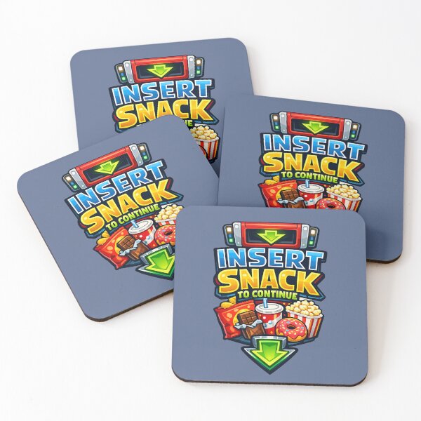 Item preview, Insert Snack To Continue | Gamer UI Art designed and sold by PopCulturePixel.
