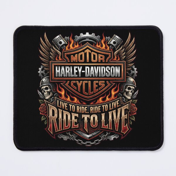 Item preview, Harley Davidson Live To Ride Ride To Live Vintage Garage Style Artwork designed and sold by enzoade.
