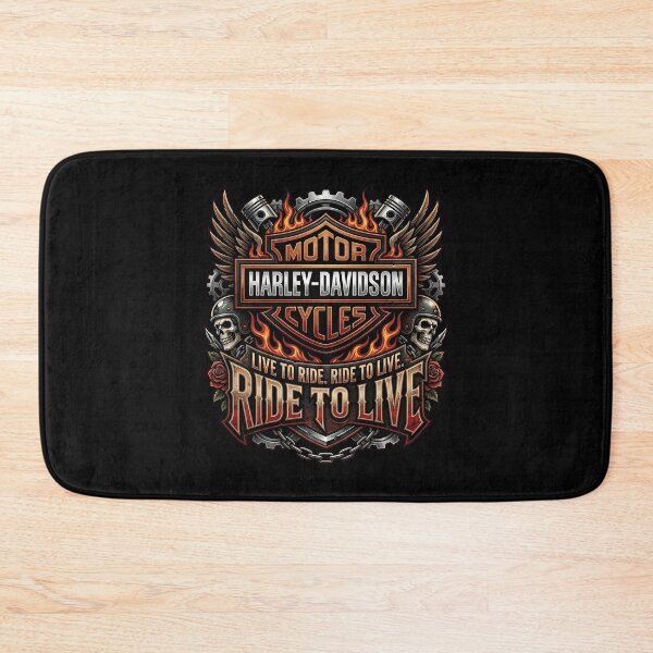 Item preview, Harley Davidson Live To Ride Ride To Live Vintage Garage Style Artwork designed and sold by enzoade.