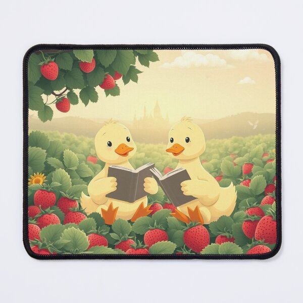 Item preview, Reading Ducks In Strawberry Field designed and sold by Faeblehoarder.