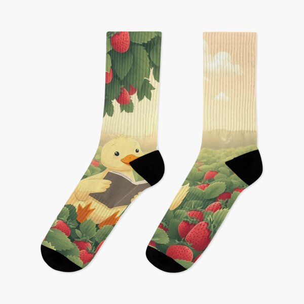 Item preview, Reading Ducks In Strawberry Field designed and sold by Faeblehoarder.