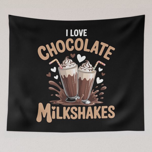 Item preview, I Love Chocolate Milkshakes Ice Cream designed and sold by sailorjessiArt.