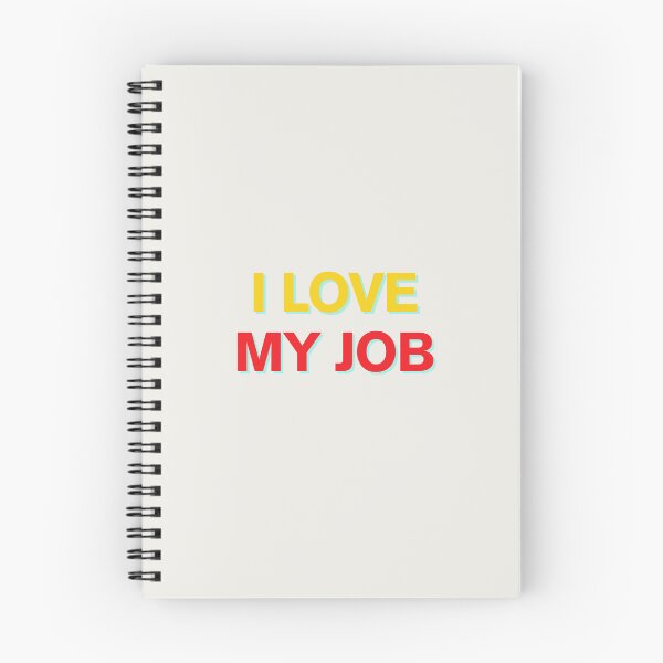 Item preview, I Love My Job – Bold Yellow and Red Text Design designed and sold by icreativestudio.