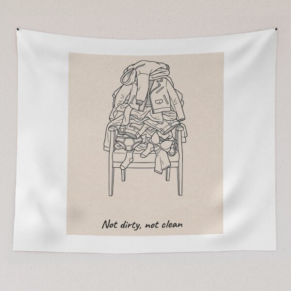 Item preview, Not Dirty Not Clean Chair Clothes Meme designed and sold by Mastalina99.