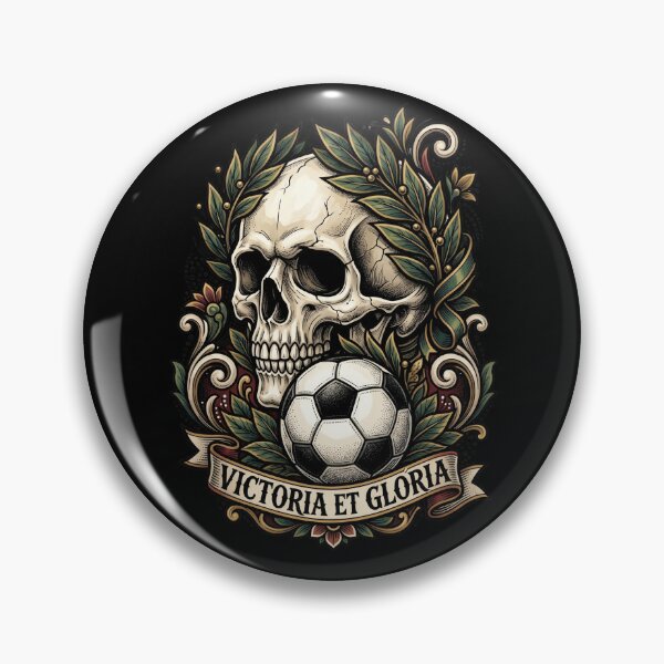 Item preview, Victoria et Gloria — Skull with Laurels Football Neo Traditional designed and sold by David Mateo ArtWorks.