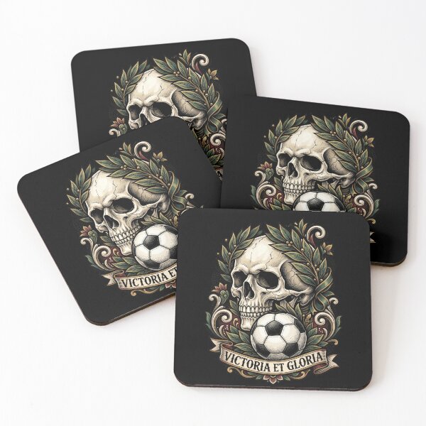 Item preview, Victoria et Gloria — Skull with Laurels Football Neo Traditional designed and sold by David Mateo ArtWorks.