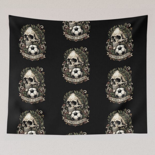 Item preview, Victoria et Gloria — Skull with Laurels Football Neo Traditional designed and sold by David Mateo ArtWorks.