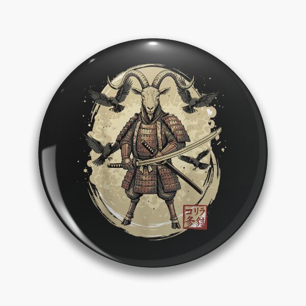 Item preview, Samurai Goat Warrior Vintage Graphic Japanese Men designed and sold by Littermin.