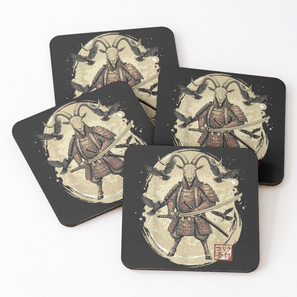 Item preview, Samurai Goat Warrior Vintage Graphic Japanese Men designed and sold by Littermin.