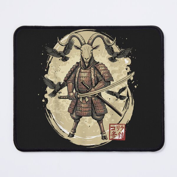 Item preview, Samurai Goat Warrior Vintage Graphic Japanese Men designed and sold by Littermin.