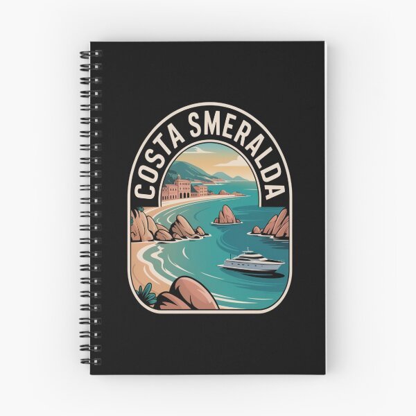 Item preview, Costa Smeralda Retro Sticker – Sardinia Italy Vintage Coastal Travel Art designed and sold by stickercuffs.