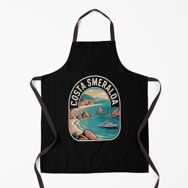Item preview, Costa Smeralda Retro Sticker – Sardinia Italy Vintage Coastal Travel Art designed and sold by stickercuffs.