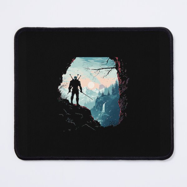 Item preview, Witcher Gaming Fantasy Warrior Landscape designed and sold by QuentinHarrow.