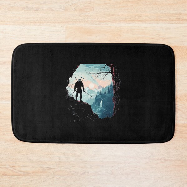 Item preview, Witcher Gaming Fantasy Warrior Landscape designed and sold by QuentinHarrow.