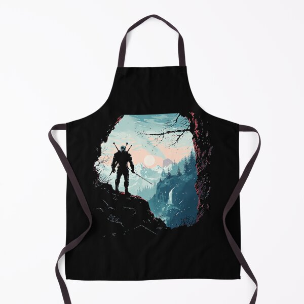 Item preview, Witcher Gaming Fantasy Warrior Landscape designed and sold by QuentinHarrow.