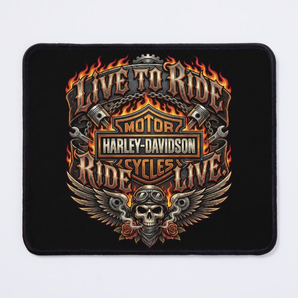 Item preview, Harley Davidson Live To Ride Ride To Live Motorcycle Lifestyle Artwork designed and sold by enzoade.