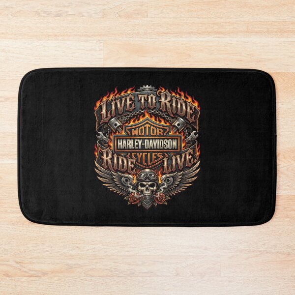 Item preview, Harley Davidson Live To Ride Ride To Live Motorcycle Lifestyle Artwork designed and sold by enzoade.