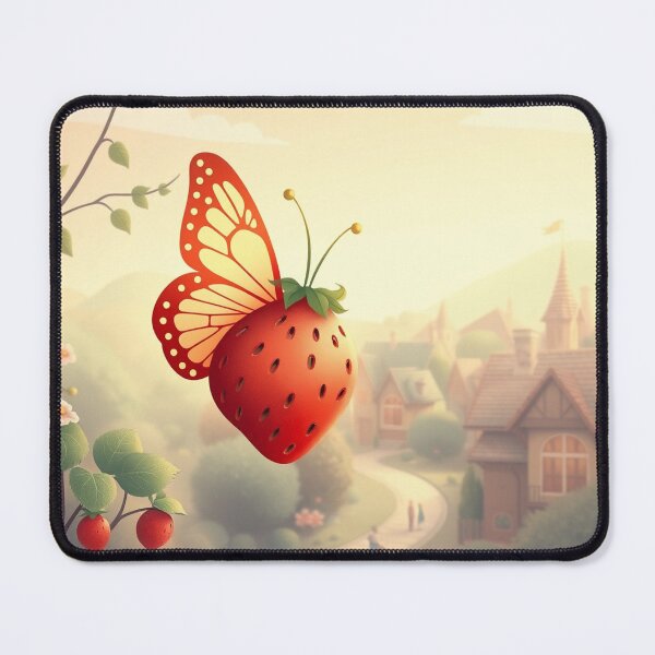 Item preview, Cozy Butterflies With Strawberry designed and sold by Faeblehoarder.