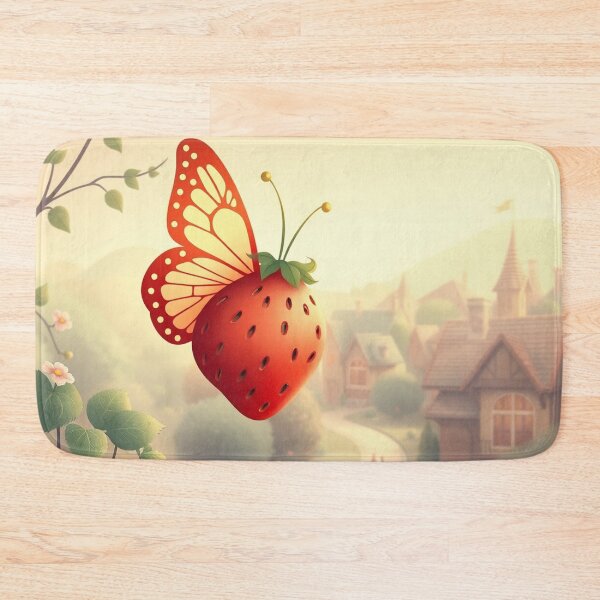 Item preview, Cozy Butterflies With Strawberry designed and sold by Faeblehoarder.