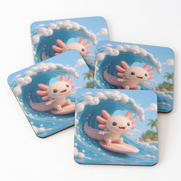 Item preview, Adorable 3D tropical axolotl designed and sold by Axokris.