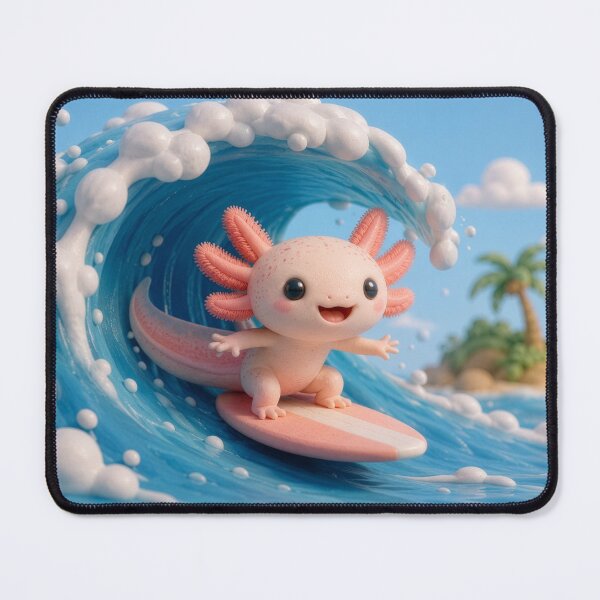 Item preview, Adorable 3D tropical axolotl designed and sold by Axokris.