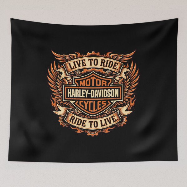 Item preview, Harley Davidson Live To Ride Ride To Live Classic Cruiser Graphic designed and sold by enzoade.