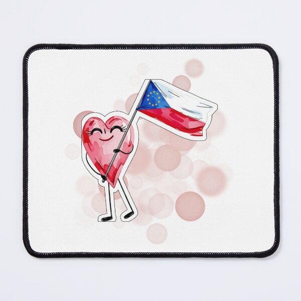 Item preview, Cute Heart Holding Czech Flag Patriotic Design designed and sold by iamKRUK.