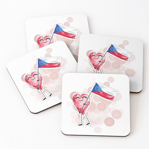 Item preview, Cute Heart Holding Czech Flag Patriotic Design designed and sold by iamKRUK.