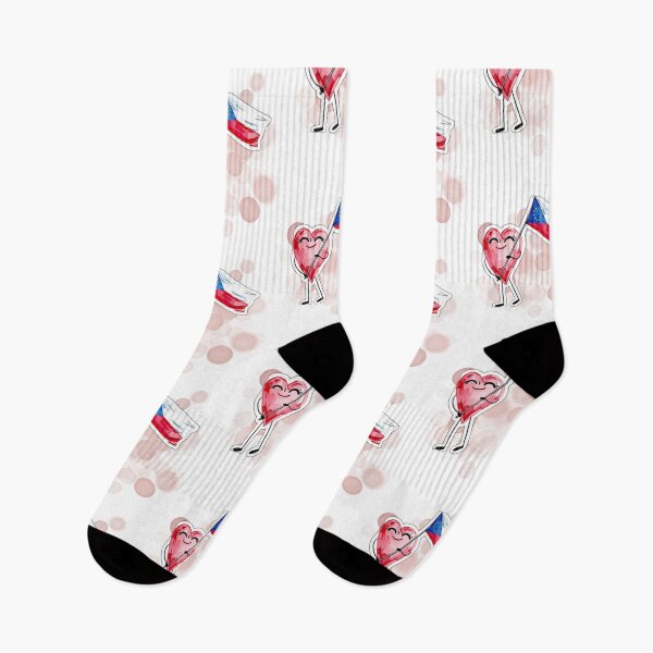 Item preview, Cute Heart Holding Czech Flag Patriotic Design designed and sold by iamKRUK.