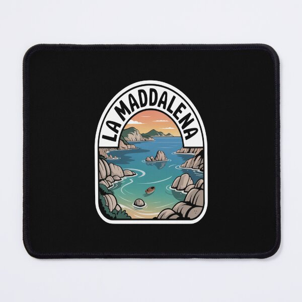 Item preview, La Maddalena Retro Sticker – Sardinia Italy Vintage Coastal Travel Art designed and sold by stickercuffs.