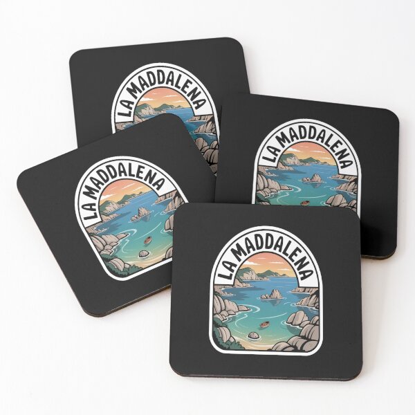 Item preview, La Maddalena Retro Sticker – Sardinia Italy Vintage Coastal Travel Art designed and sold by stickercuffs.