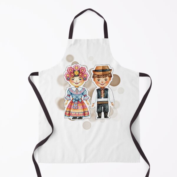 Item preview, Czech Couple in Traditional Folk Costumes Design designed and sold by iamKRUK.