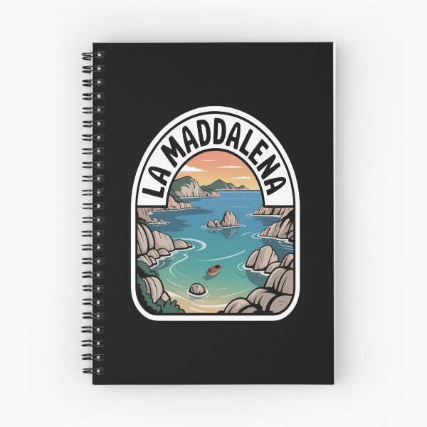 Item preview, La Maddalena Retro Sticker – Sardinia Italy Vintage Coastal Travel Art designed and sold by stickercuffs.
