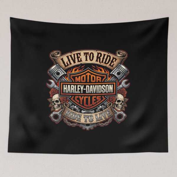 Item preview, Harley Davidson Live To Ride Ride To Live Freedom Rider Design designed and sold by enzoade.