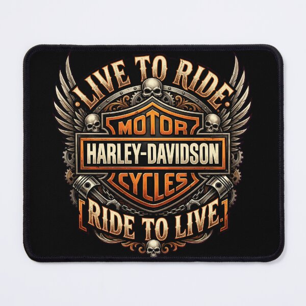 Item preview, Harley Davidson Live To Ride Ride To Live Custom Chopper Artwork designed and sold by enzoade.
