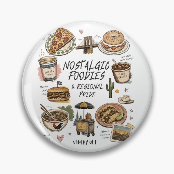 Item preview, Nostalgic Foodies Vintage Retro Comfort Food Pattern | Vintry Off designed and sold by VintryOff.