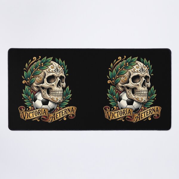 Item preview, Victoria Aeterna — Skull with Laurels Football Neo Traditional designed and sold by David Mateo ArtWorks.