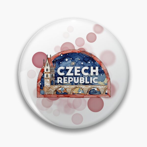 Item preview, Czech Republic Postage Stamp Vintage Travel Design designed and sold by iamKRUK.