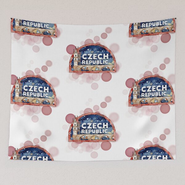 Item preview, Czech Republic Postage Stamp Vintage Travel Design designed and sold by iamKRUK.