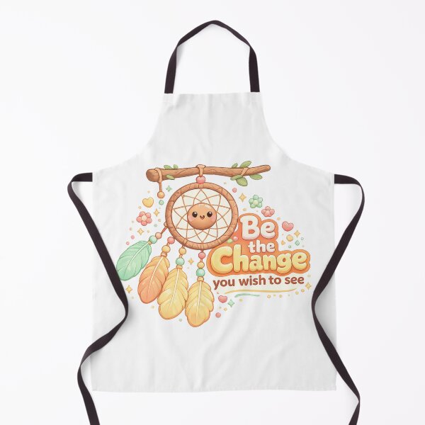 Item preview, Be The Change Kawaii Dreamcatcher | Pastel Boho Positivity For Soft Aesthetic designed and sold by Dulxoz.